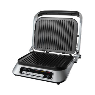 Sencor silver electric grill 2100W with 7 programs