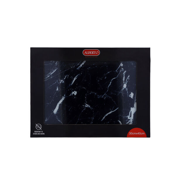 Rectangle Temped Glass Cutting Board Black image number 0