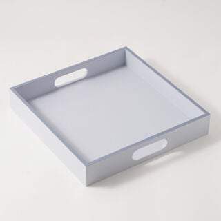 Dallaty Wood Square Tray 35*35*6Cm, Grey