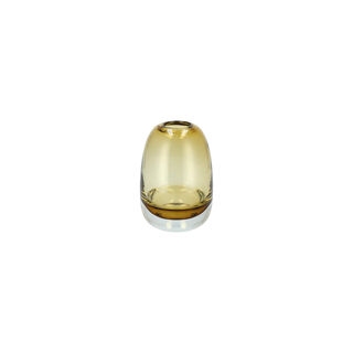 Glass Vase Amber Dia12Xht:18 Cm