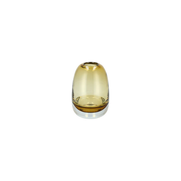 Glass Vase Amber Dia12Xht:18 Cm image number 2
