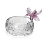 Glass Ashtray Crystal Flower Purple image number 0
