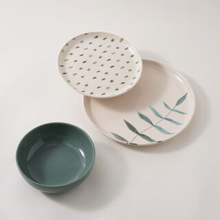 Oxford porcelain dinner set of 12 pcs, tree pattern