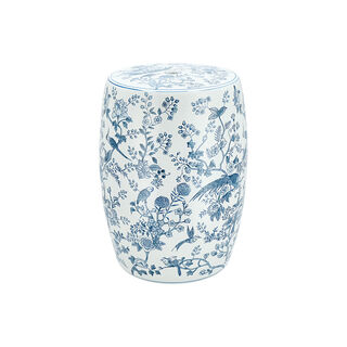 Ceramic Stool Blue 46 cm