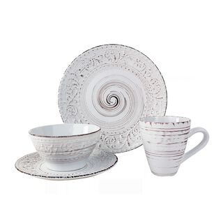 Dinner Set 16 Pieces White 