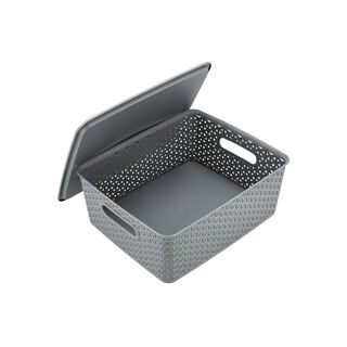 RATTAN STORAGE BOX STACKABLE