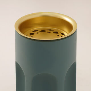 Homez ceramic oud burner Taibah collection, green10.5*10.5*10.5cm