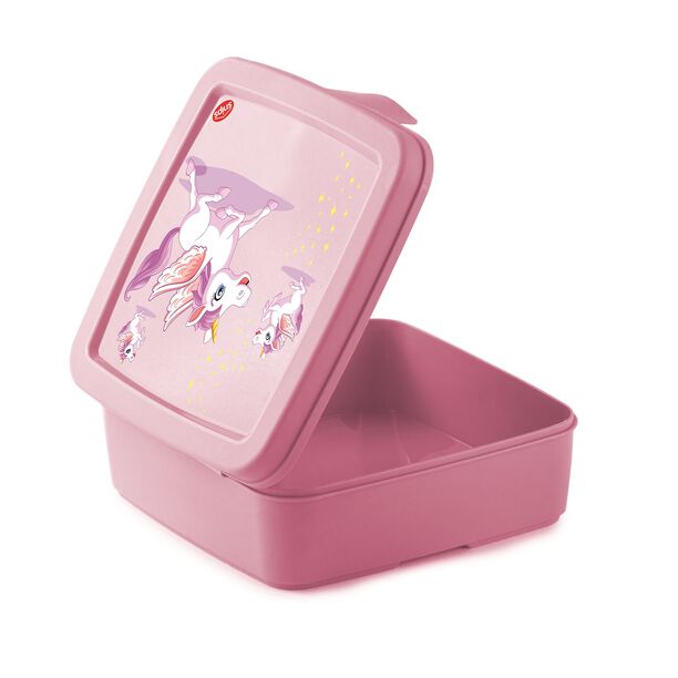 Snips sandwichbox unicorn 14.5*5.5cm, pink image number 1