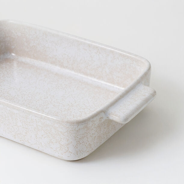 La Mesa stoneware oven to table 2pcs rectangular dish set, white image number 6