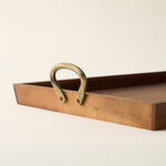 Dallaty rectangular wood tray with handel 54.3*35.6*8 cm image number 3