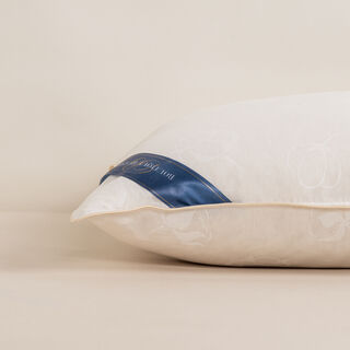 مخدة قطن فائقة النعومة باللون الأبيض من بوتيك بلانش