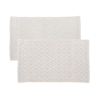 Boutique Blanche beige cotton bathmat 60*90 cm