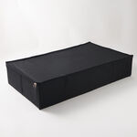 هومز منظم ملابس تخزين بطانيات تحت السرير من البوليستر، اسود 95*38*22 سم image number 1