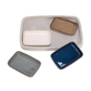 4 Pcs Nuts Bowl On Grey Wood Tray