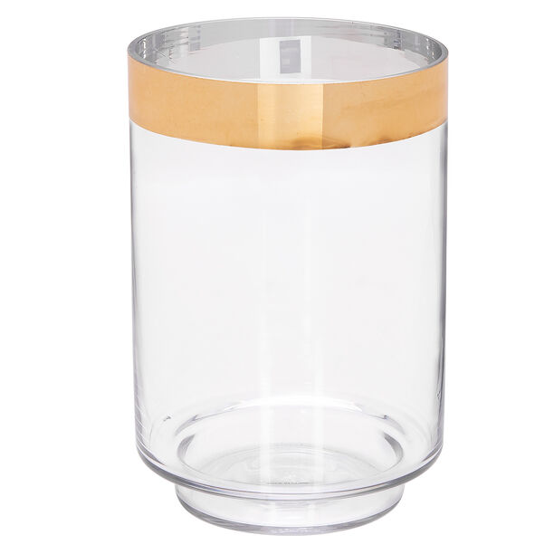 Vase With Gold Rim Clear image number 0