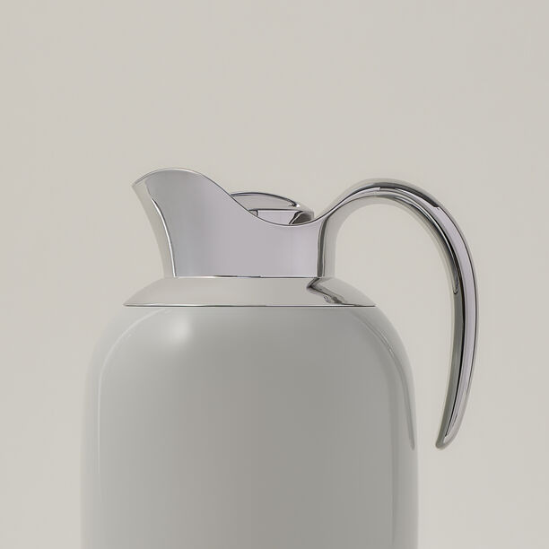 Dallaty steel vacuum flask grey/chrome 1.3L image number 2