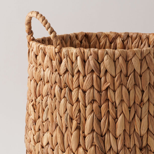 Homez Round Storage Basket Rattan, Beige 33*31*33Cm image number 2