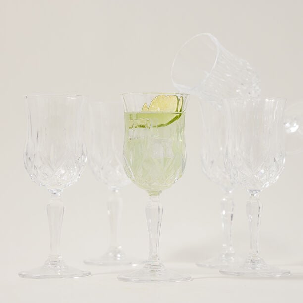RCR transparent crystal goblets 6 pcs image number 4
