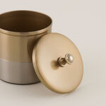 Homez Bath Canister Stainless Steel Light Gold 11 Cm image number 2