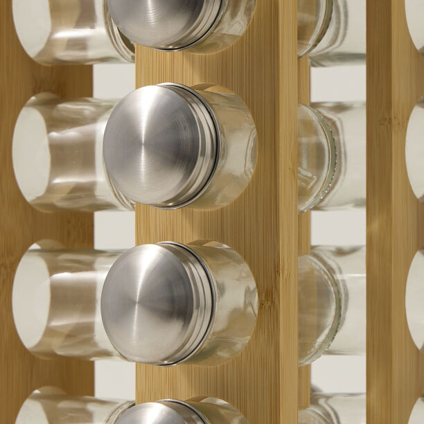 Spice Jars Set 16 Pieces With Bamboo Rack  image number 4