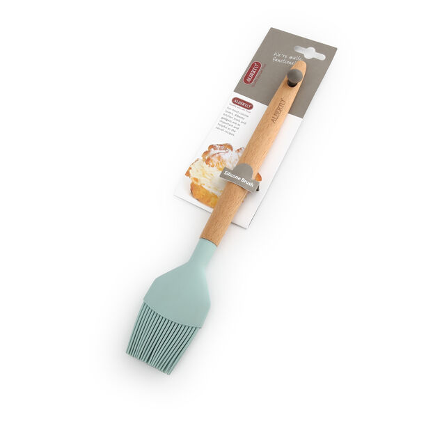 Alberto Silicone Pastry Brush With Wooden Handle Blue image number 2