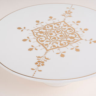 Footed Cake Stand Gold Frill