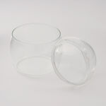 Dallaty Acrylic Nuts Bowl With Dome Lid, 13*13*15 Cm image number 3