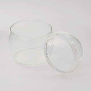 دلتي وعاء مكسرات بغطاء أكريليك 13*13*15سم