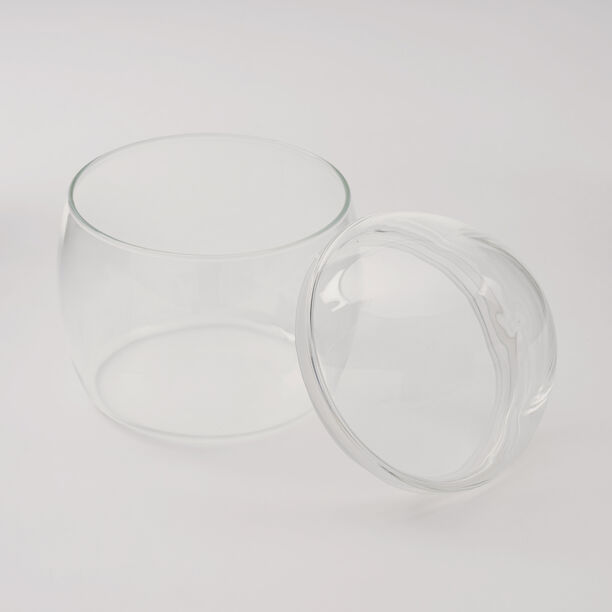 Dallaty Acrylic Nuts Bowl With Dome Lid, 13*13*15 Cm image number 3