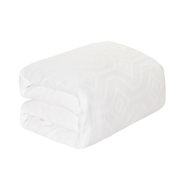 Boutique Blanche Geo Tile 3pc Comforter Super King Beige 250*260 cm image number 2