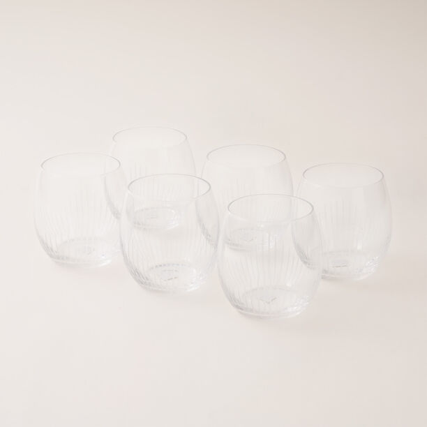 La Mesa 6 pcs striped glass 8.5*8.5*8 cm image number 0