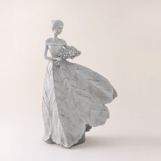 Homez human decor figurine, off white
