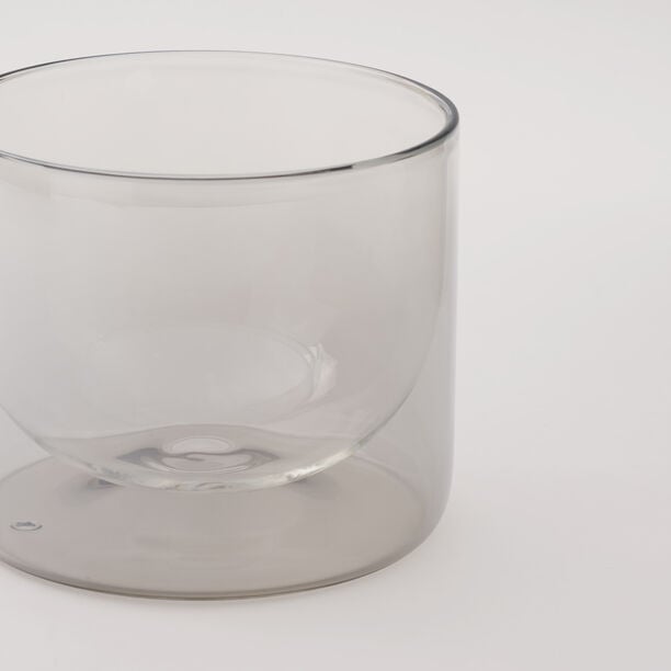 Qurtuba Collection La Mesa Double Wall Glass Serving Bowl, 15*12.5 cm image number 2