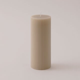 Homez Soya Wax Candle, Beige 7*7*15Cm