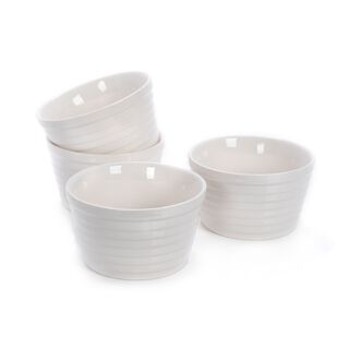 La Mesa Oven/Serving 4 Pieces Porcelain Round