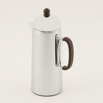 دلتي طقم دلة قطعتين ستانلس ستيل فضي لامع مع خشب بسعة 1 لتر لكل قطعة image number 1