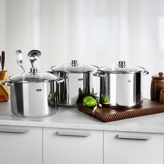 Alberto Stainless Steel Cookware Set 6 Pieces 