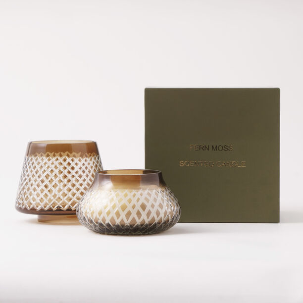 Homez scented glass jar candle 10*12.7cm image number 0