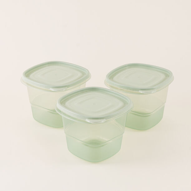 Alberto Food Container Set 3Pcs 1750Ml, Green image number 0