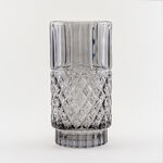 Homez vase glass light grey 14*14*27.6 cm image number 0