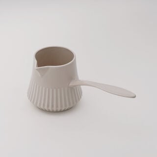 دلتي ركوة حليب سيراميك لون رملي 300 مل