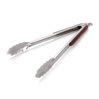 Alberto Steel Food Tong With Wooden Handle 