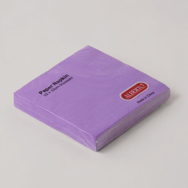 Alberto Paper Napkin Pack Of 30, Purple 33*33Cm image number 2
