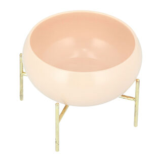 La Mesa 22Cm Salad Bowl Semi Matt Apricot W/Gold