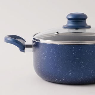 بنتولا طقم قدور جرانيت غير لاصق 12 قطعة، أزرق