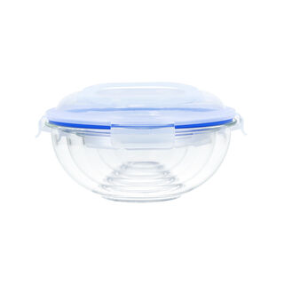 10 Pcs Borosilicate Glass Salad Bowl Set With Lid