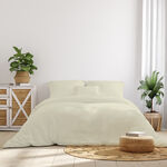 Boutique blanche 500tc egyptian cotton queen duvet set 200*200 cream image number 0