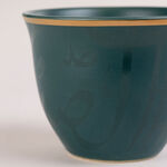Arabic Tea and Coffee Set 18Pc Porcelain Mattglow Green image number 4