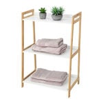 3 Tiers Bamboo Mdf Shelf White image number 1
