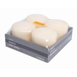 Pillar Candle Promo Pack 4 Pieces Ivory  image number 1